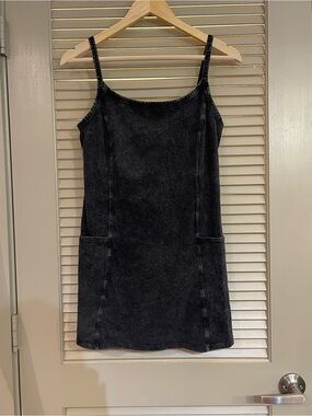 Sundry Black Dress With Shorts Underneath